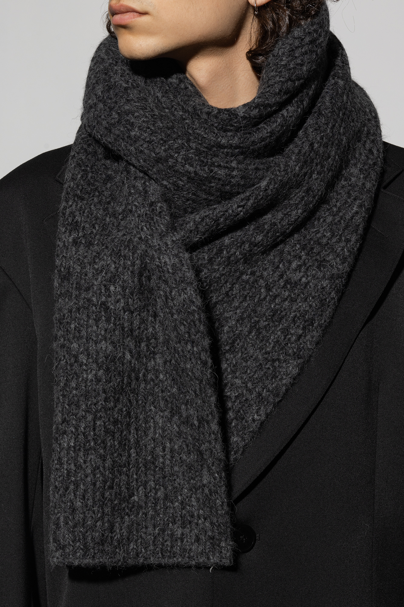 Black Wool scarf Dries Van Noten - SchaferandweinerShops Ghana